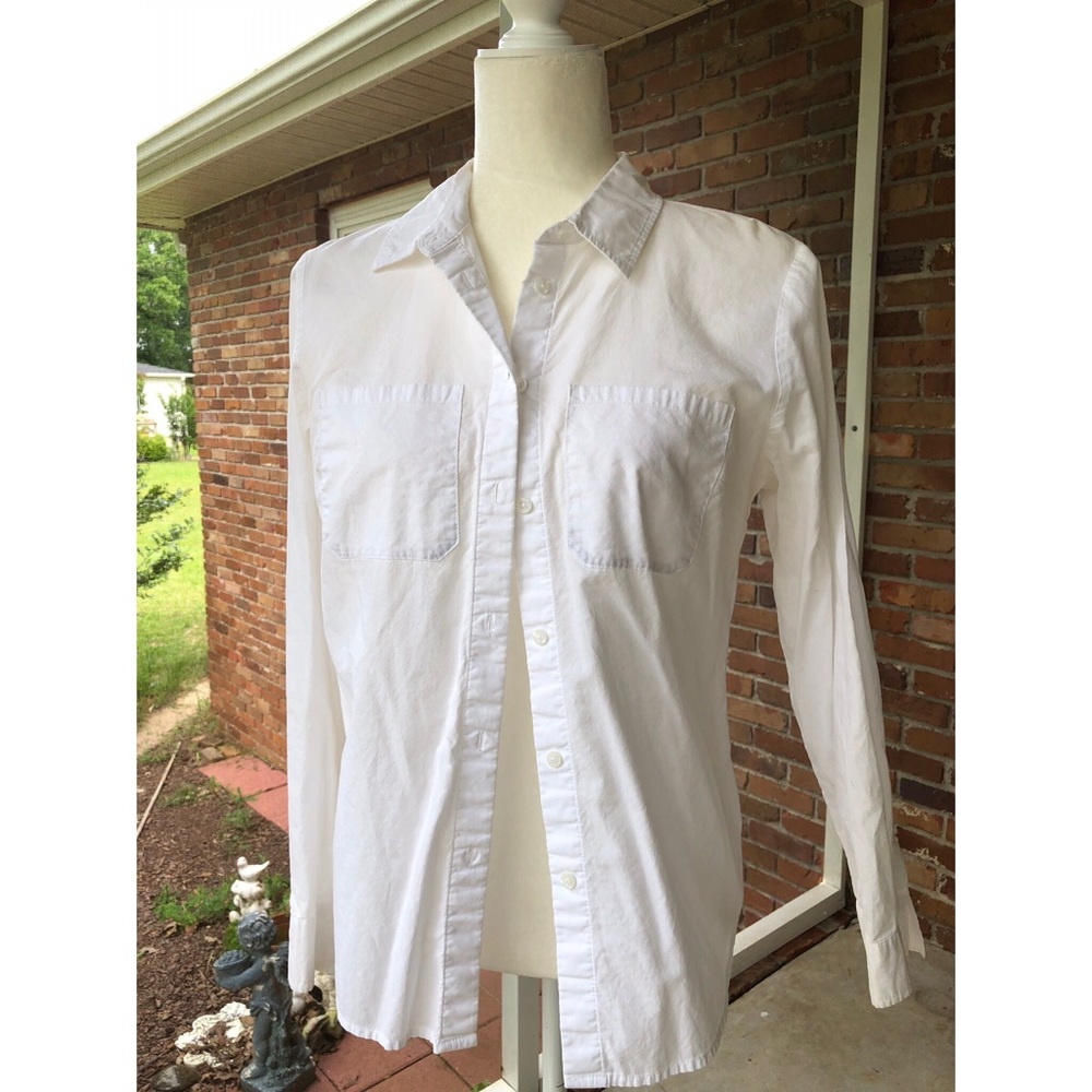 White Button Up Long Sleeve